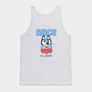 Bluey and Bingo race funny Tank Top